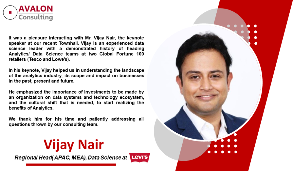 Our Guest Mr Vijay Nair, Regional Head (apac, Mea), Data Science At 