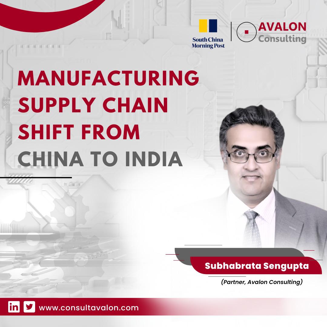 Manufacturing supply chain shift from China to India